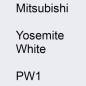 Preview: Mitsubishi, Yosemite White, PW1.